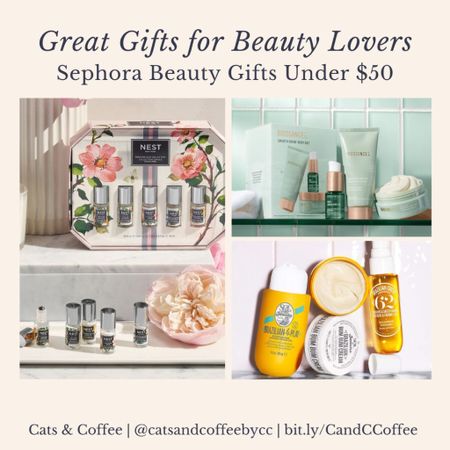 Beauty Lovers Gift Guide - The Best Bath & Body Beauty Gifts Under $50, featuring products from ALO beauty, L’Occitane, Touchland, Herbivore, Biossance, and Sol de Janeiro, among other luxury beauty brands from Sephora: 

#LTKbeauty #LTKGiftGuide #LTKfindsunder50