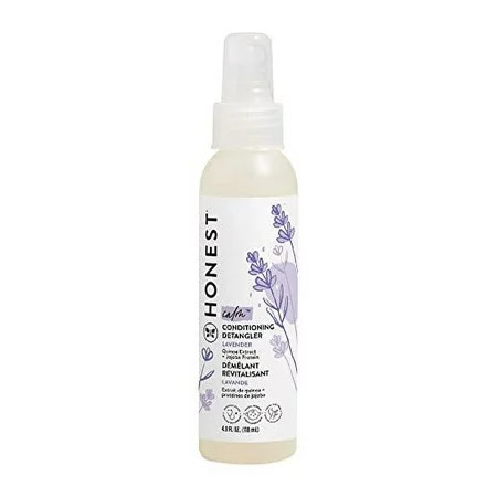 HONEST Conditioning Hair Detangler | Leave-in Conditioner + Fortifying Spray | Tear-free Cruelty-Free Hypoallergenic | Lavender Calm 4 fl oz | Walmart (US)