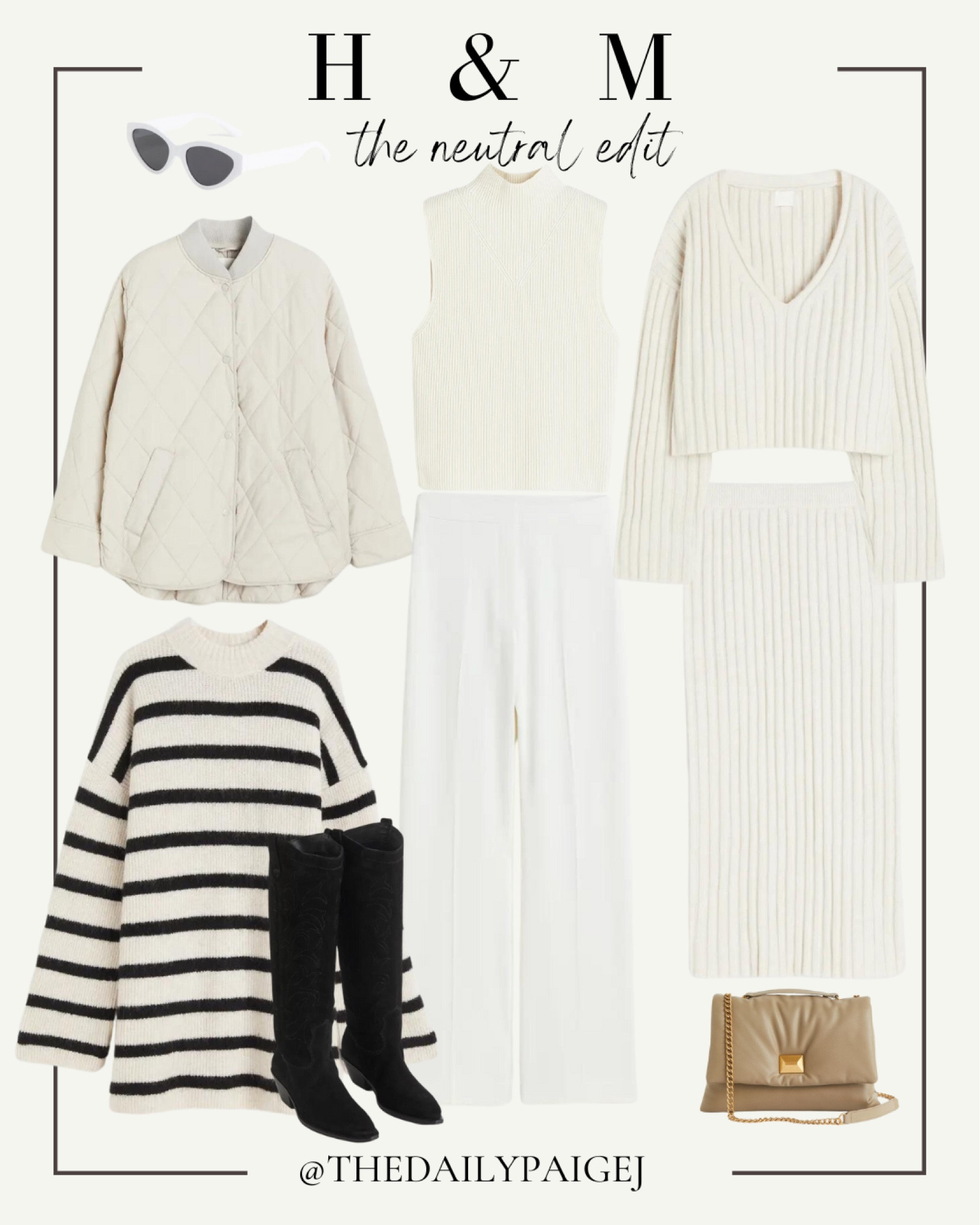 Who said fall can’t be about the neutrals? If you’re looking for fall neutrals, look. I further! Pair a great neutral wire and back striped sweater dress with a pair of knee high boots for fall. If it’s much warmer where you are a pair of cream pants is perfect with a beige knit tank. If you’re ready to embrace Coker temperatures, this long sleeve and maxi skirt knit combo is great for going out to dinner in the fall. If you want a great transitional piece from warmer summer months to cooler fall temps, this cream colored jacket is the perfect option. Fall outfits don’t have to be colorful!

Fall outfit, striped sweaters, fall denim, black denim, light wash denim, loafer, fall sweaters, fall vests, neutral outfit, cropped sweaters, fall fedora, black and white, Autumn outfits, autumn fashion, autumn colors, autumn jacket, autumn jeans outfit, autumn jacket womens, autumn street style, fall outfits women, fall outfits under $50, fall dresses, fall footwear, summer transition, pumpkin picking outfits, fall neutral, neutral jacket, neutral dresses, neutral set, fall workwear

#LTKunder50 #LTKunder100 #LTKSeasonal