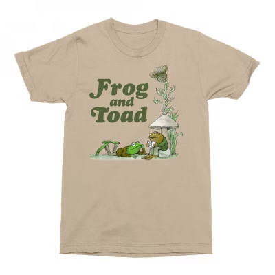 Mens Frog and Toad Relaxing with a Book T-Shirt - Medium | Target