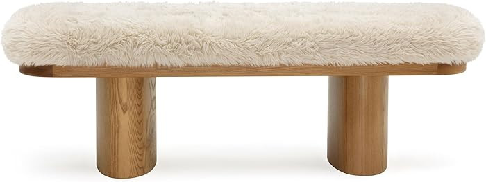 First of a Kind Bench in Natural Ash Wood | Amazon (US)