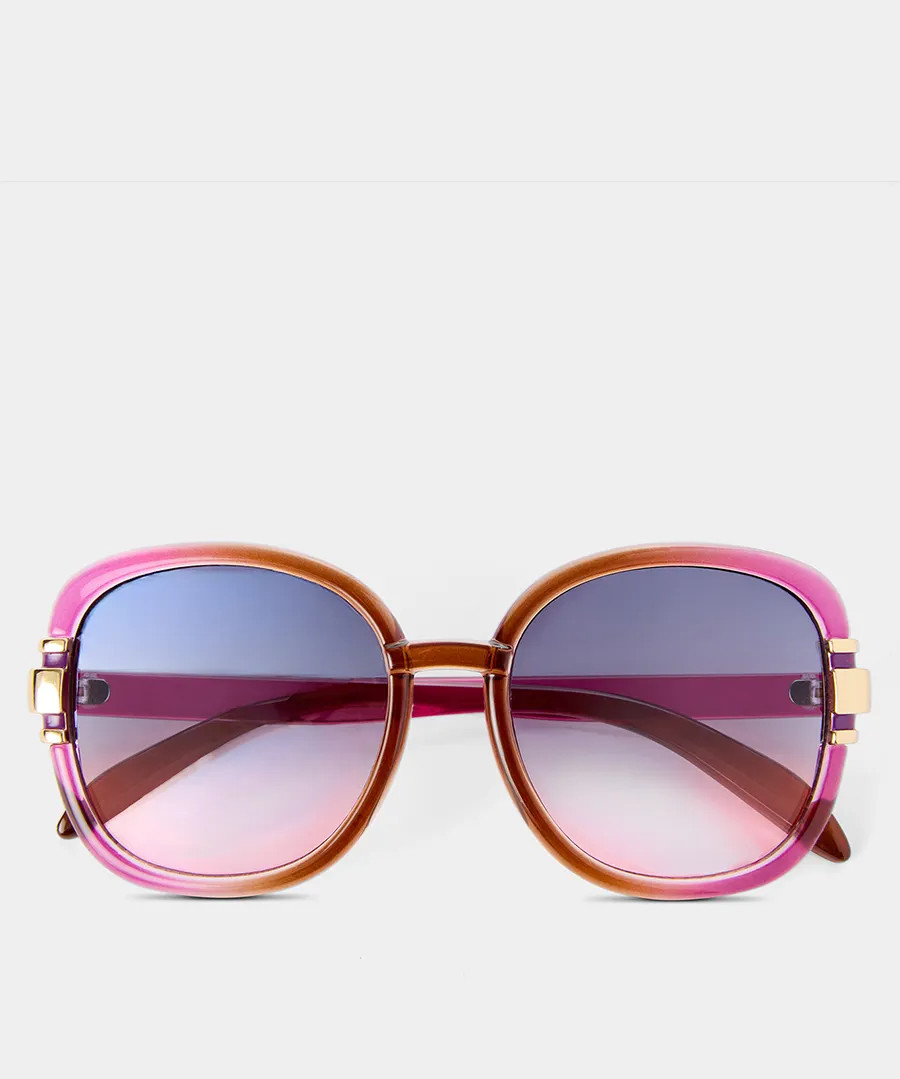 Sunset 70's Purple Sunglasses | Joe Browns