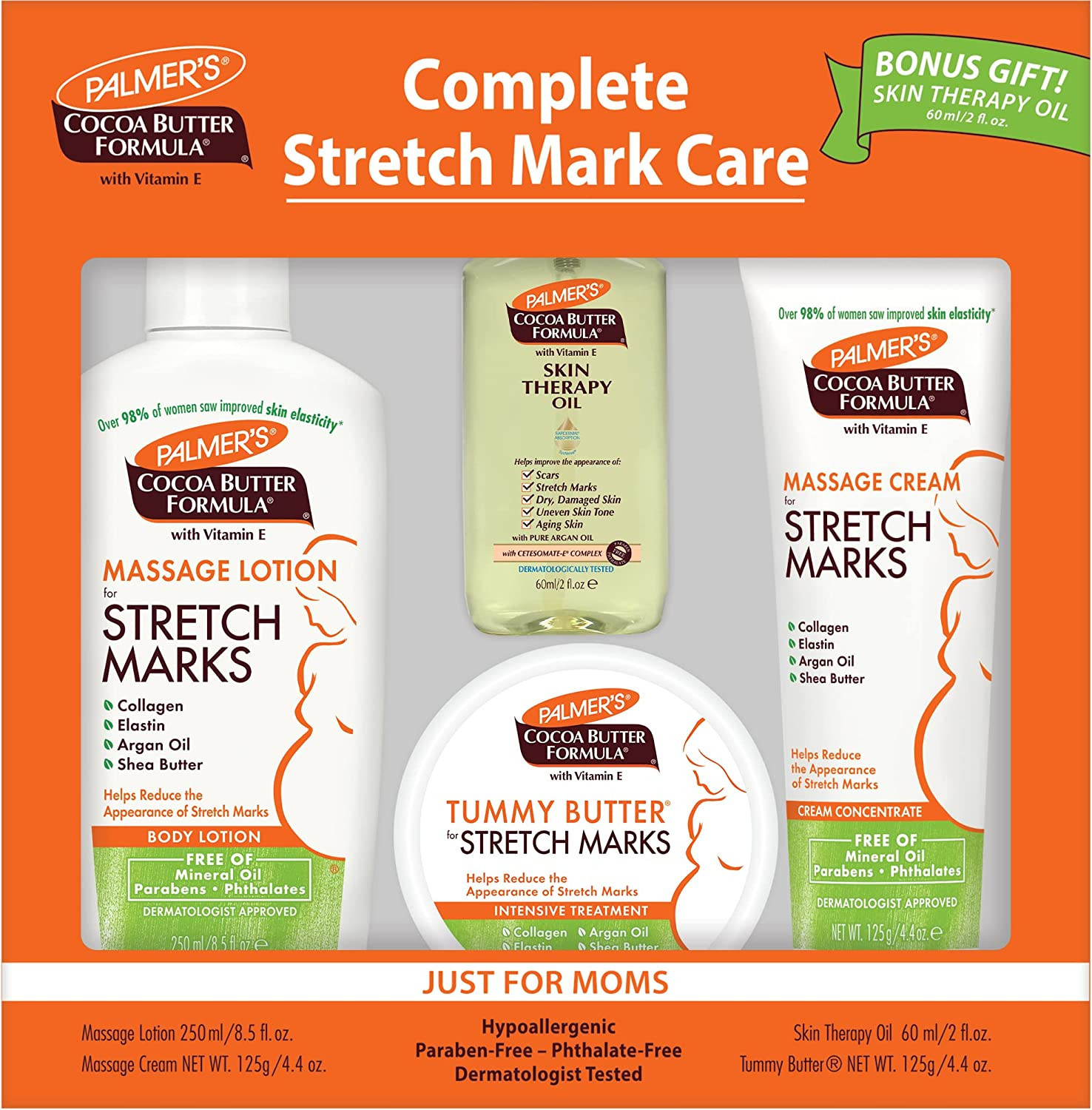 Palmer's Cocoa Butter Formula Complete Stretch Mark and Pregnancy Skin Care Kit | Amazon (US)
