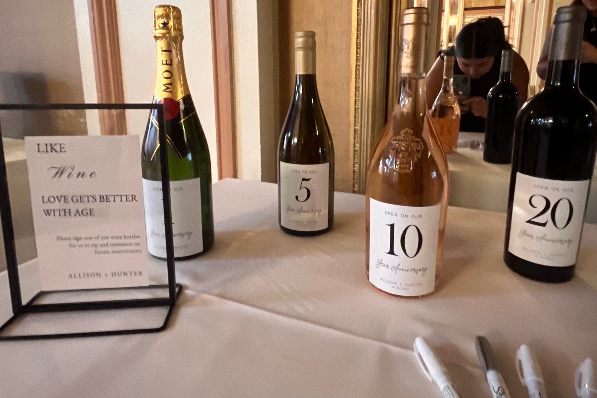 The most fun wedding guestbook idea! We can’t wait to enjoy these bottles of wine together for years to come! 🖤

#LTKwedding #LTKCyberWeek #LTKfindsunder50