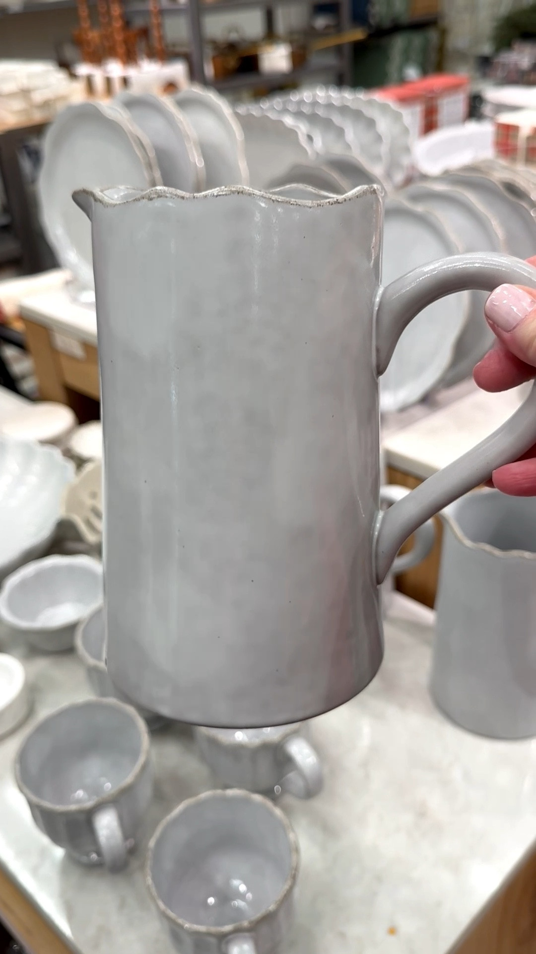 This sweet stoneware pitcher features a carved, ruffle edge in a sour cream color. This is a sturdy serving piece with a spout and comfortable handle. Perfect for hot or cold drinks, and would also be really cute as a vase year round. It’s part of a beautiful dinnerware and serveware collection. 

And if you’re a mosaic artist, this would also be a fun substrate for your artwork. For mosaic tips, tutorials + inspiration please visit my YouTube channel: YouTube.com/julieweilbacher. Follow @julieweilbacher on Instagram for all things mosaic art.

#pitcher #dinnerwareset #whitepitcher #ceramicpitcher #hostessgift #target #mosaic #magnolia #stonewarepitcher #vase #pitchervase #cottagechristmas #christmastablescape

#LTKHoliday #LTKHome #LTKFindsUnder50