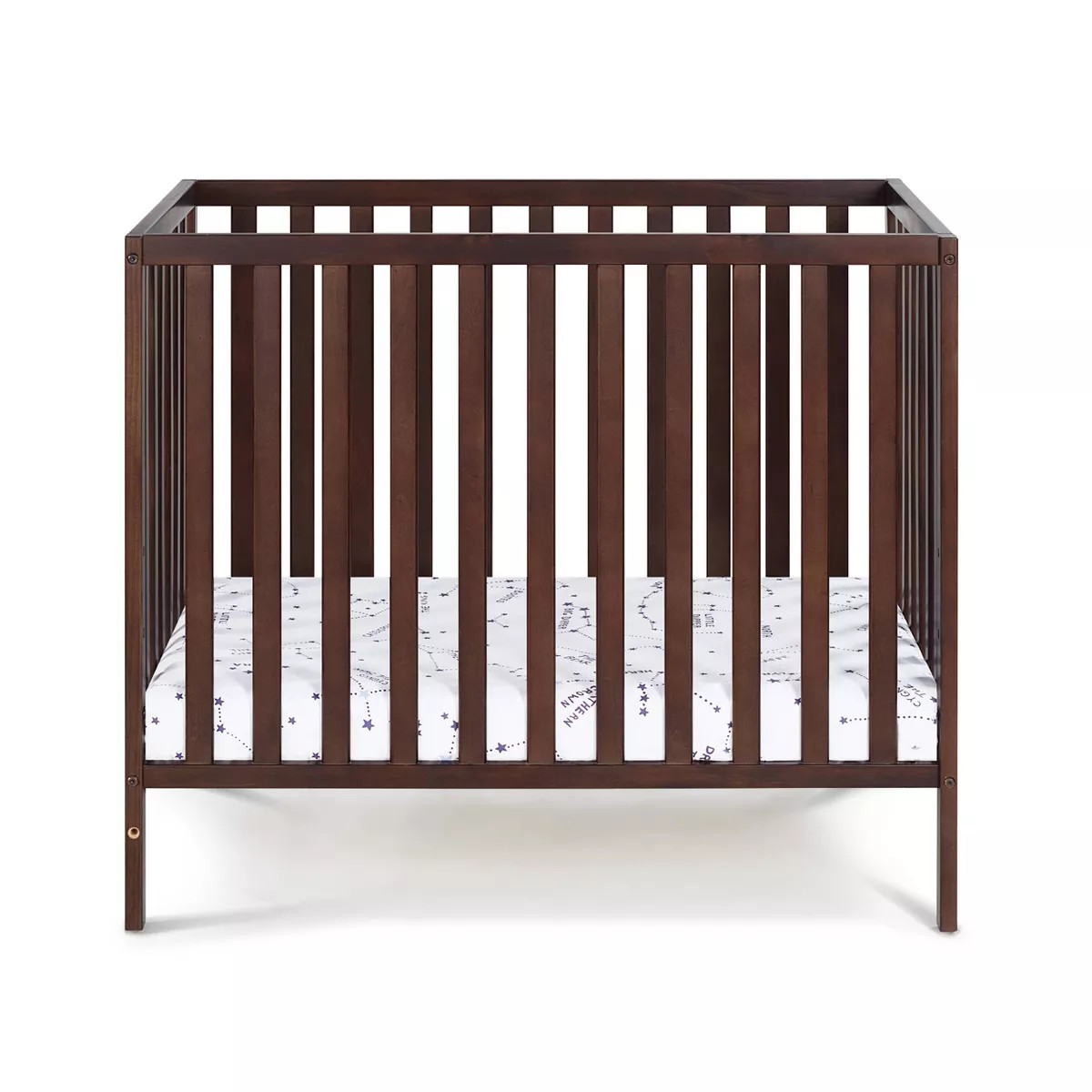 Suite Bebe Palmer 3-in-1 Convertible Mini Crib with Mattress Pad - Espresso | Target