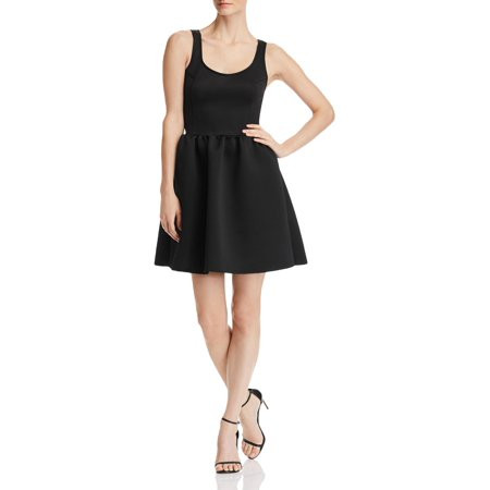 Aqua Womens Fit and Flare Neoprene Mini Dress | Walmart (US)