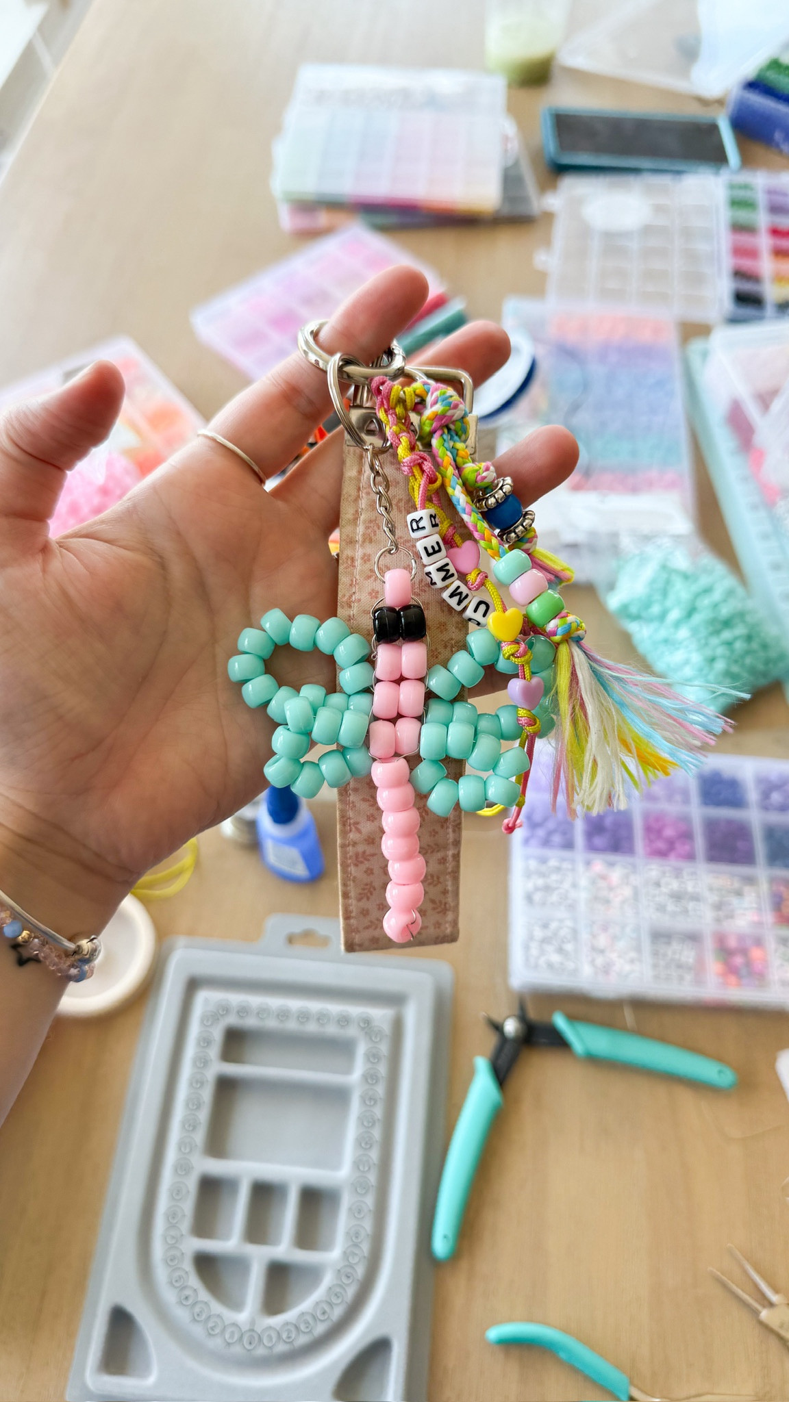 Beaded keychain! 