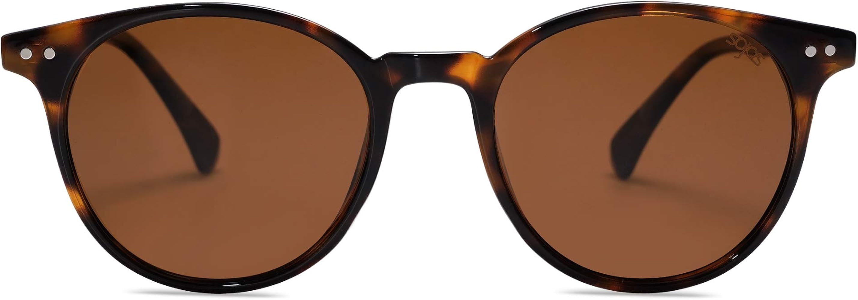 SOJOS Small Round Classic Polarized Sunglasses for Women Men Vintage Style UV400 Lens SJ2113 | Amazon (US)