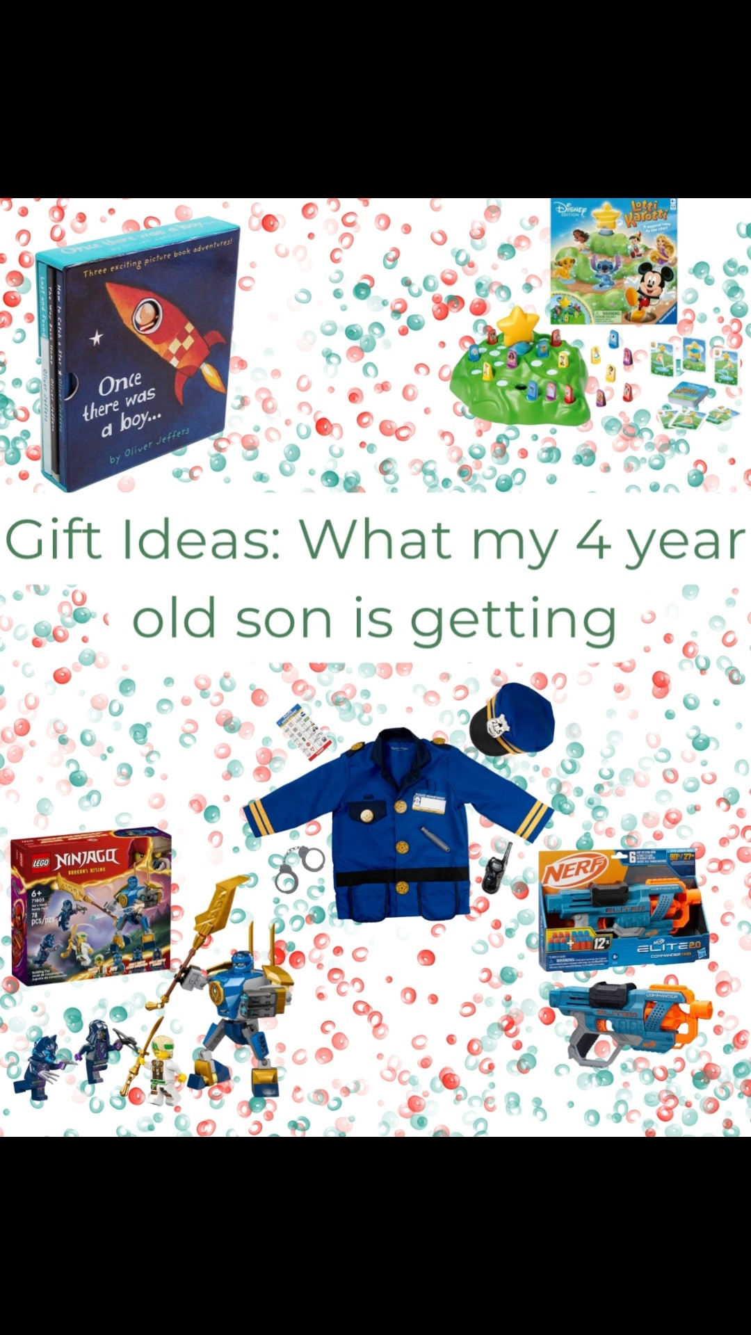 My 4 year old was very specific about what he wanted this year, which made shopping so easy! The police dress up set and nerf gin were his number one requests.

#LTKHoliday #LTKGiftGuide #LTKKids