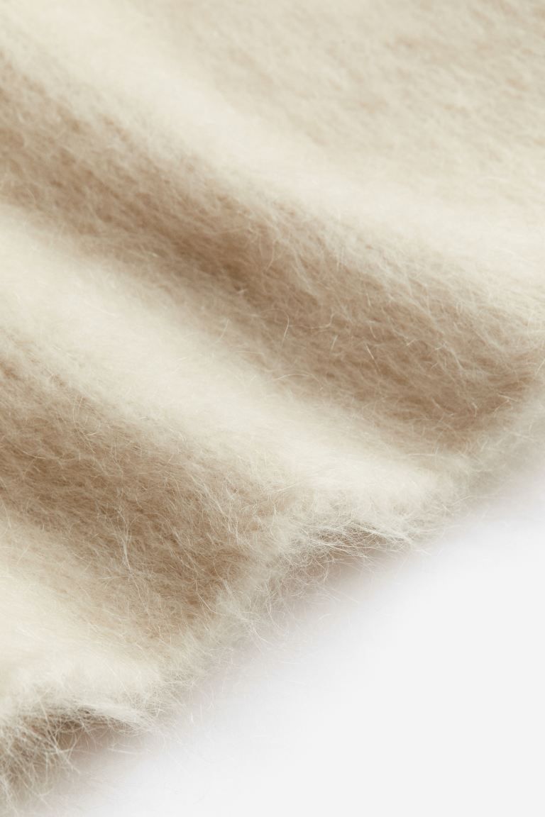 Mohair-blend jumper - Light beige - Ladies | H&M GB | H&M (UK, MY, IN, SG, PH, TW, HK)