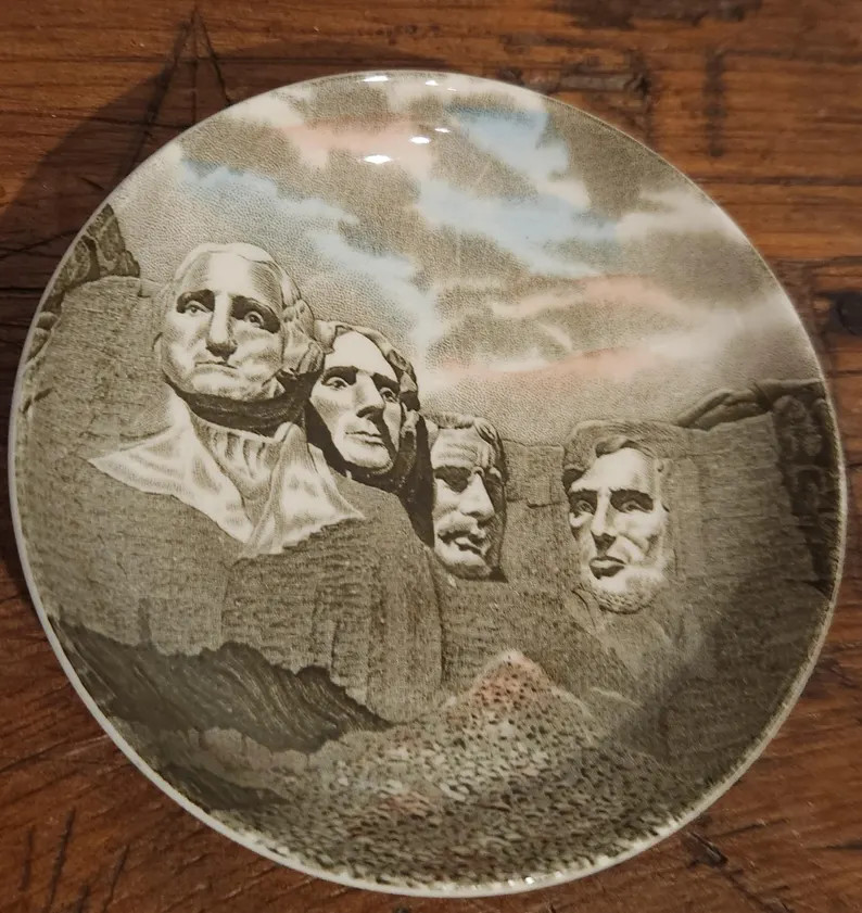 Small Johnson Bros. Mount Rushmore Plate - Etsy | Etsy (Global)