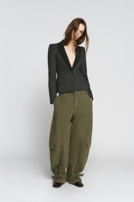 ZW COLLECTION BARREL CARGO TROUSERS | Zara UK