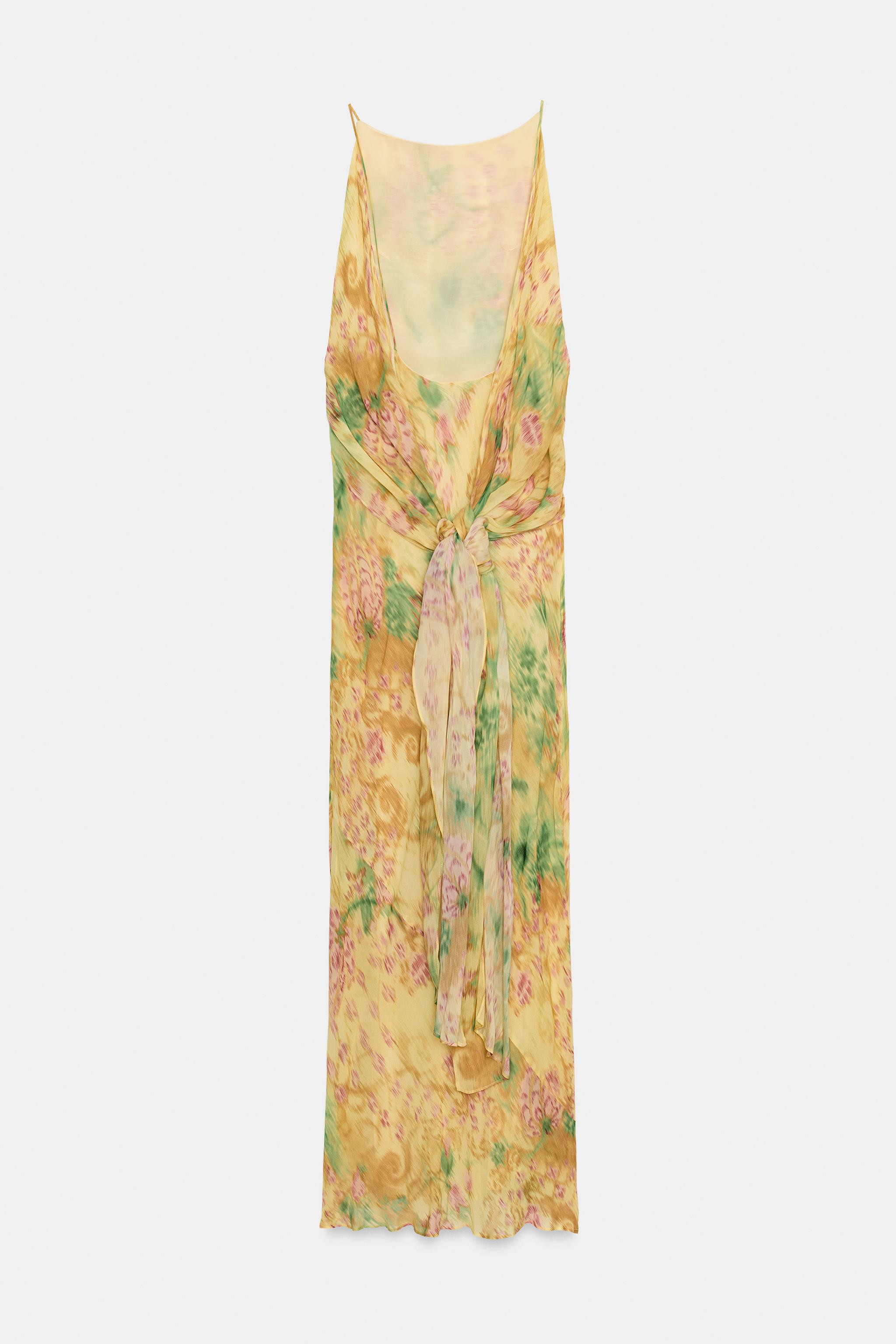 ZW COLLECTION PRINTED BOW DRESS | Zara UK