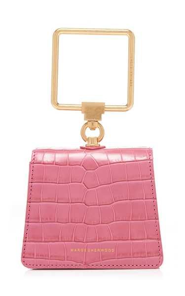 Mini Pump Croc-Effect Leather Top Handle Bag | Moda Operandi (Global)