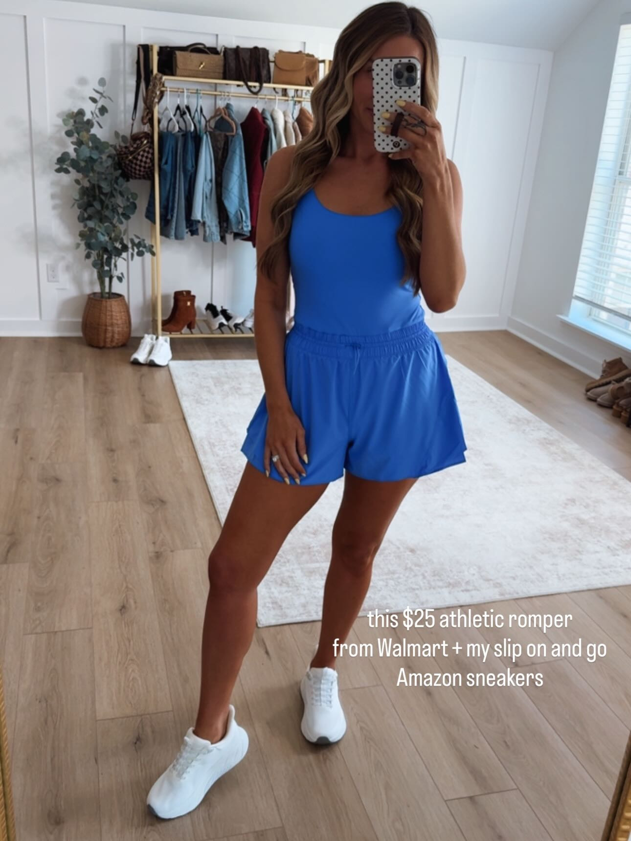 5 must-have looks for the season! These are all affordable pieces - from the affordable athletic romper in a really pretty blue color, striped tank top paired with the softest denim, a casual graphic sweatshirt and denim skort, swimwear that makes you feel confident, to floral maxi dresses. I've got you covered for an easy and stylish mom outfit.  

 #LTKootd #LTKmomlife #LTKSeasonal