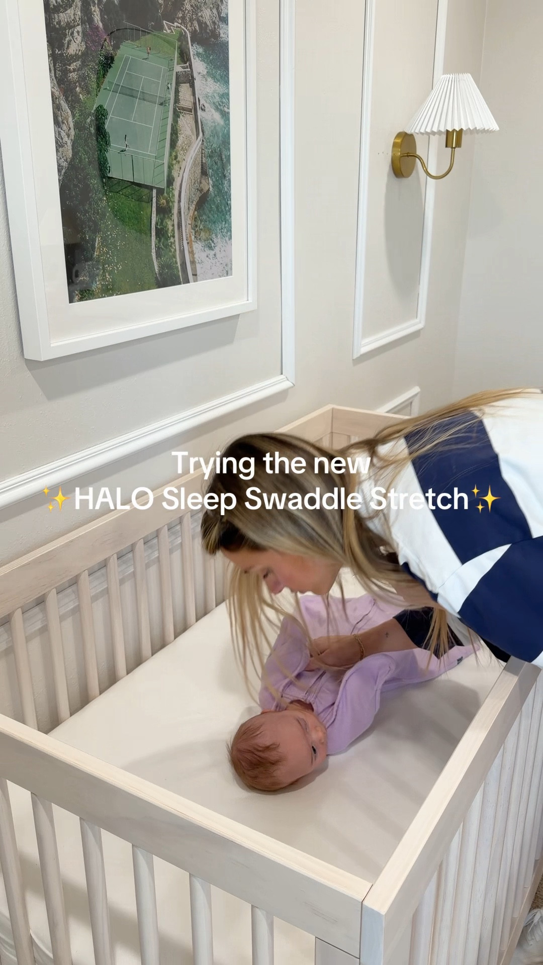 Koast's new favorite item 💜 #halopartner 
#newborn #swaddle 

#LTKKids #LTKBaby #LTKmomlife