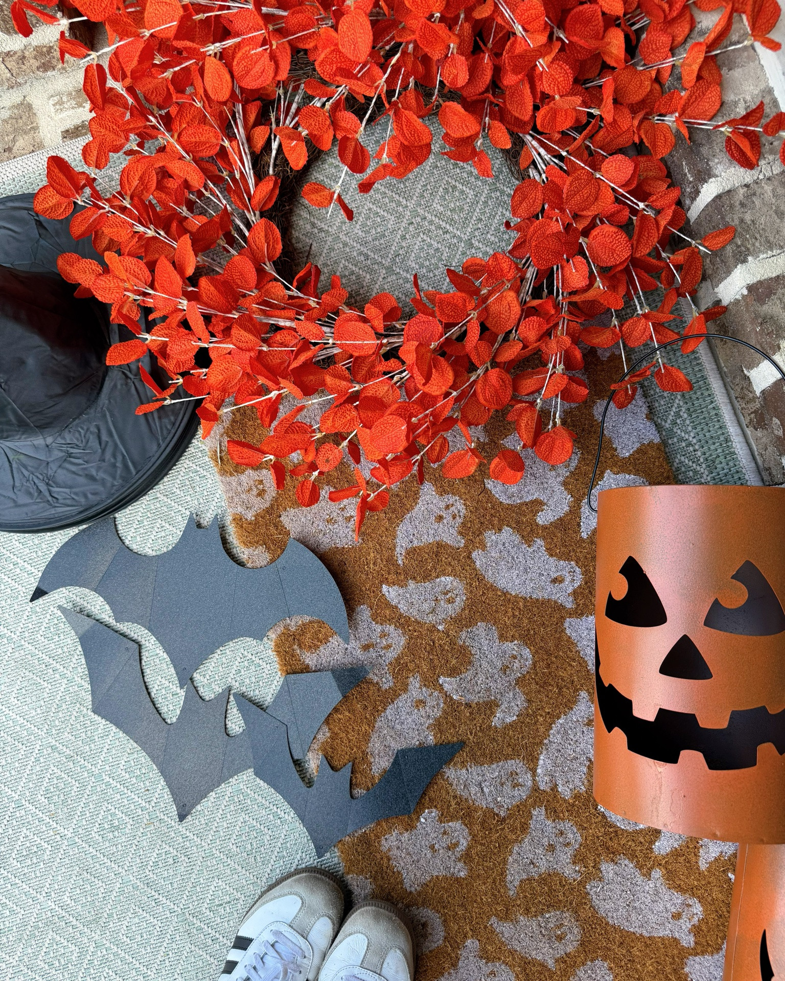 All our fall front porch decor!