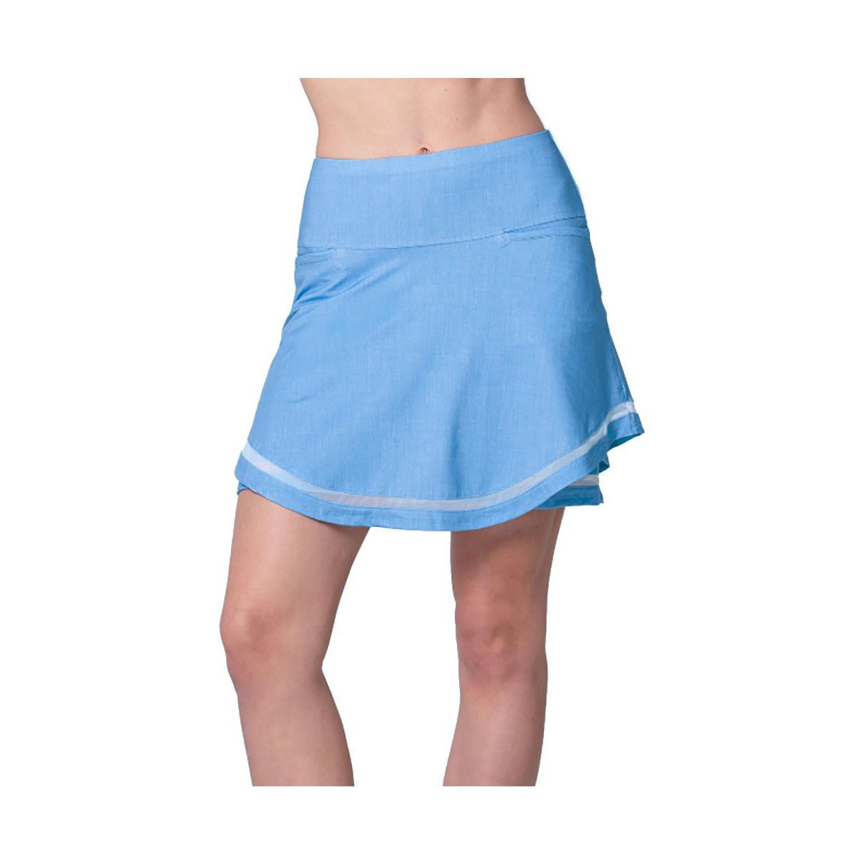 Lucky in Love Linen Play Knee Length Womens Golf Skort - Periwinkle | Macy's