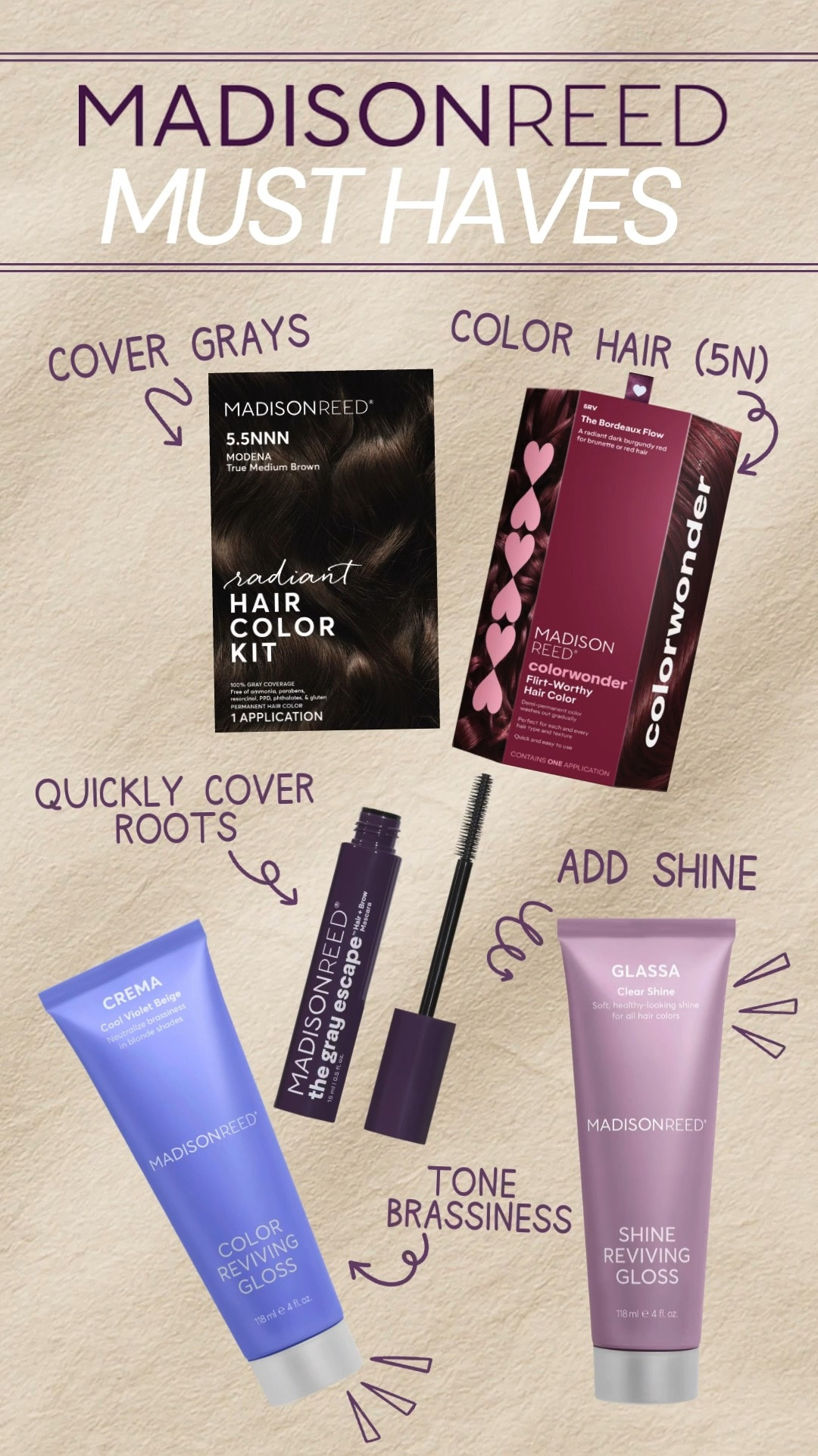 My Madison Reed faves! For all your hair goals!

#LTKgrwm #LTKselfcare #LTKOver40