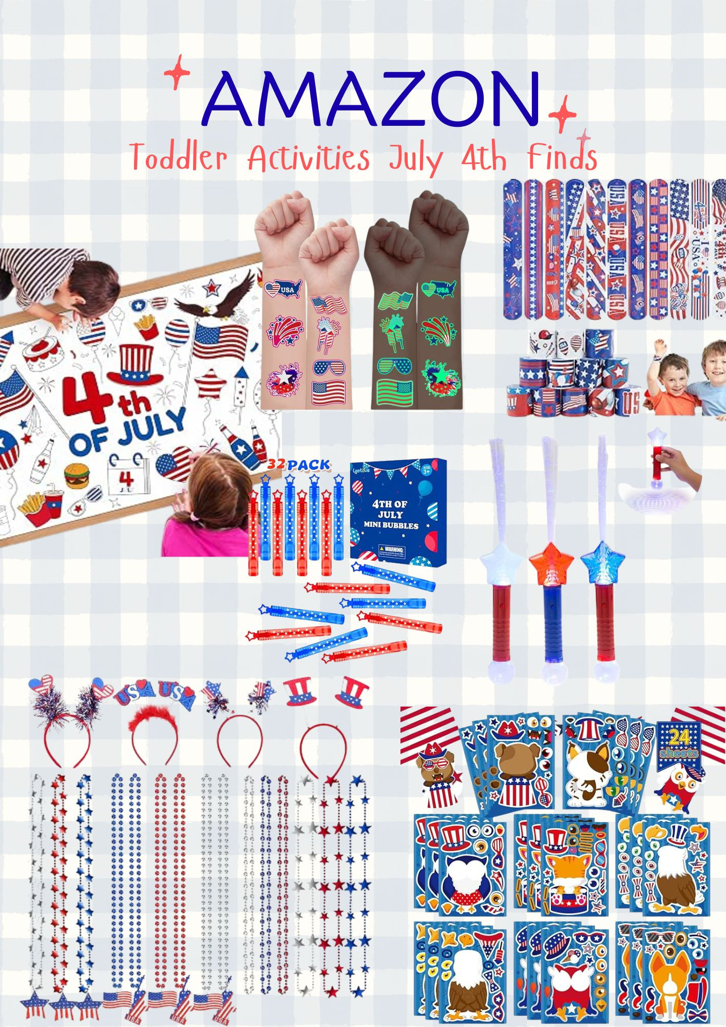 🇺🇸 Keep the little ones entertained all holiday weekend! From splash pads and bubble machines to outdoor games, crafts, and backyard fun, these Amazon toddler activities are perfect for making Fourth of July memories all summer long. ☀️❤️ Shop all my favorites in LTK!

#LTKmomlife #LTKSeasonal #LTKKids