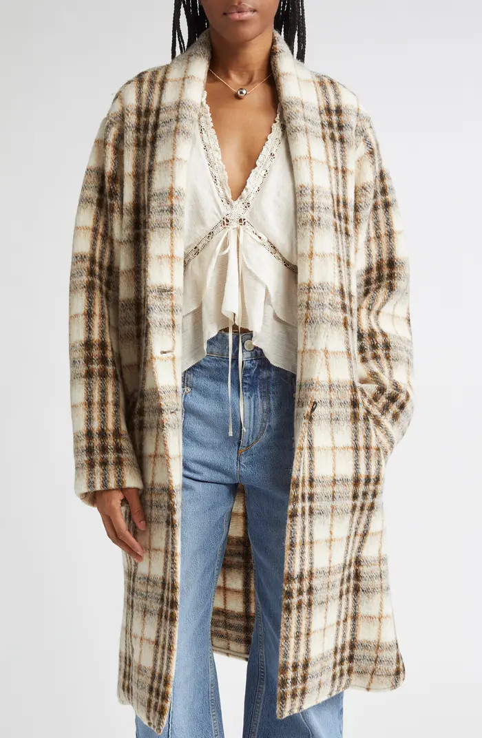 Gabriel Plaid Wool Blend Coat | Nordstrom