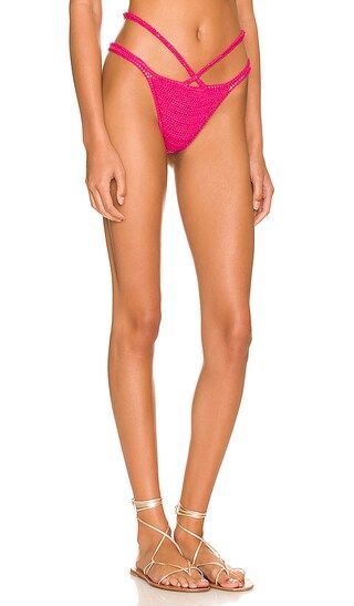 Salome Bikini Bottom in Fuchsia | Revolve Clothing (Global)