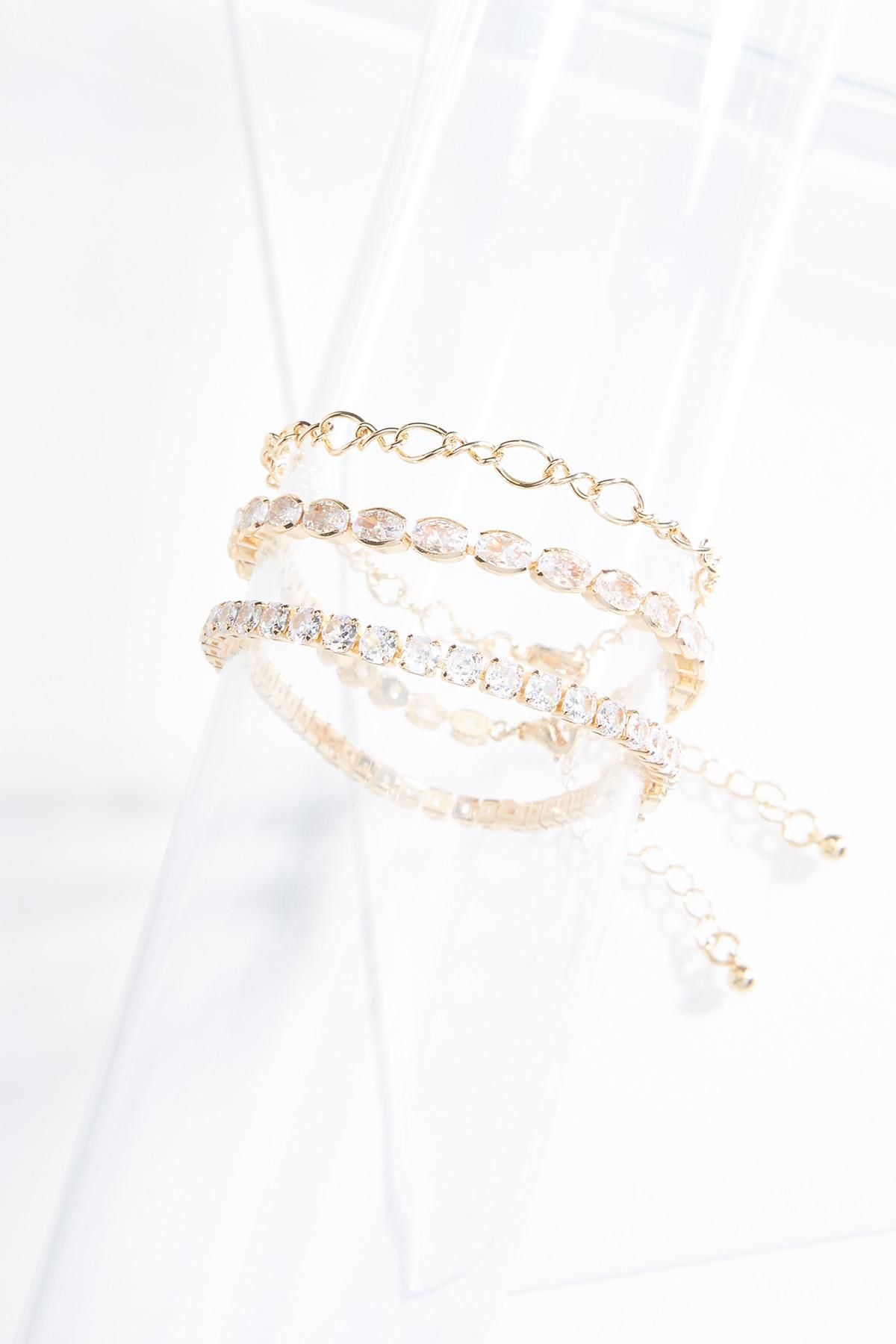 Rhinestone Bracelet Set | Cato Fashions