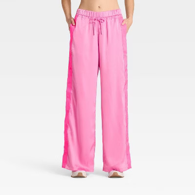 Women's Low-Rise Satin Tear Away Track Pants - JoyLab™ | Target