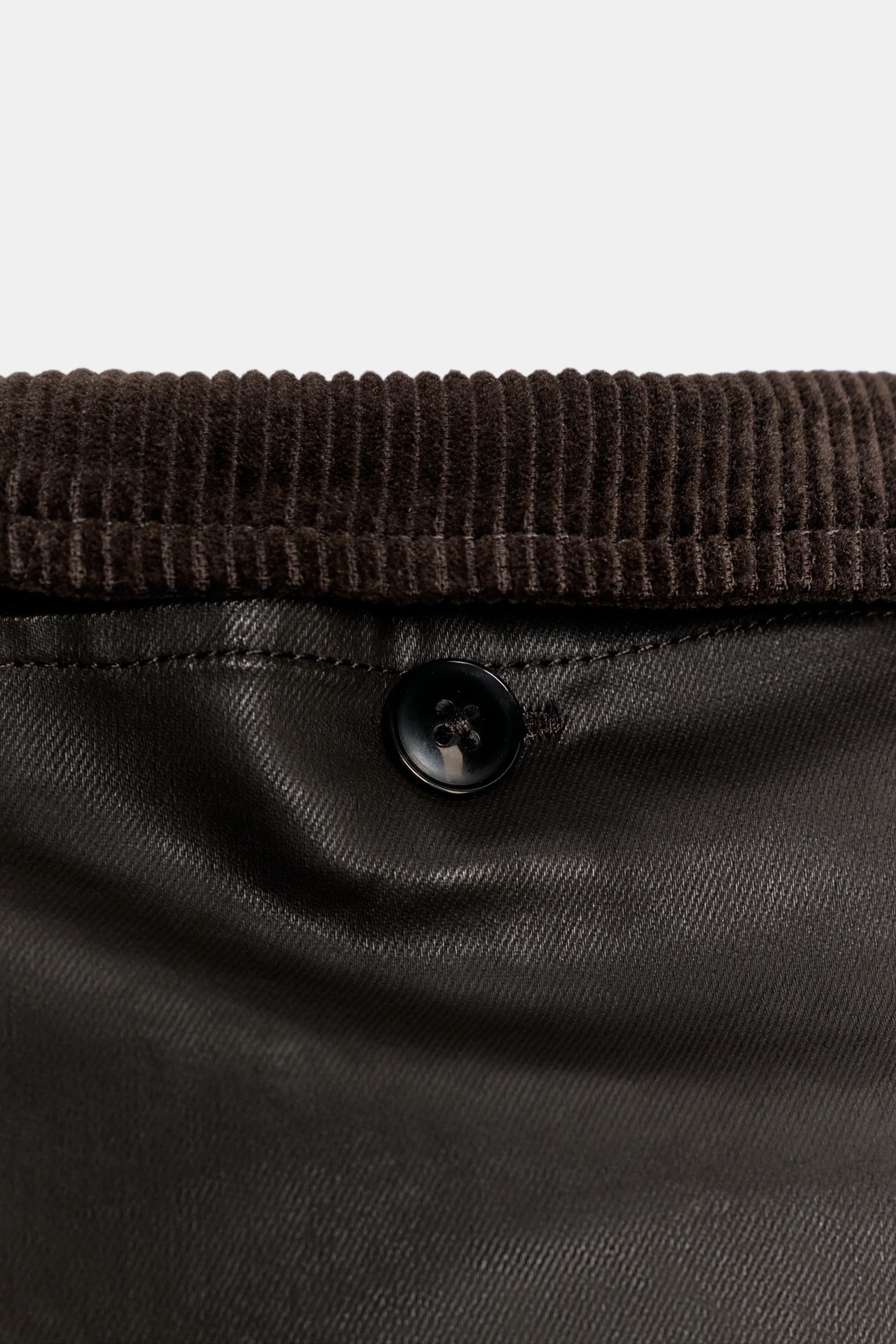 WAXED CAPE WITH DETACHABLE LAPEL COLLAR | Zara UK