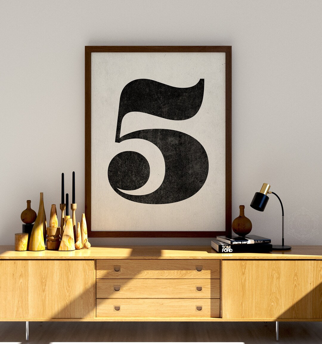 Number 5 Sign, Number Prints, PRINTABLE Wall Art, Black and White Art, Scandinavian Art, Minimali... | Etsy (US)