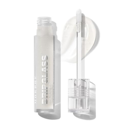 MORPHE Dripglass High Shine Lip Gloss - Semi-Sheer or Full Coverage Lip Color with Glass-Like Shine and Nonsticky Finish - Infused With Squalane & Vitamin E - So Transparent (0.13 fl oz) | Amazon (US)