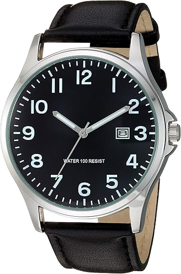 Amazon Essentials Men's Easy to Read Strap Watch | Amazon (US)