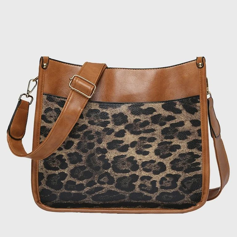 WQJNWEQ Valentine's Day Leather Purse for Women Leather Medium Size Fashion Leopard Print Messeng... | Walmart (US)