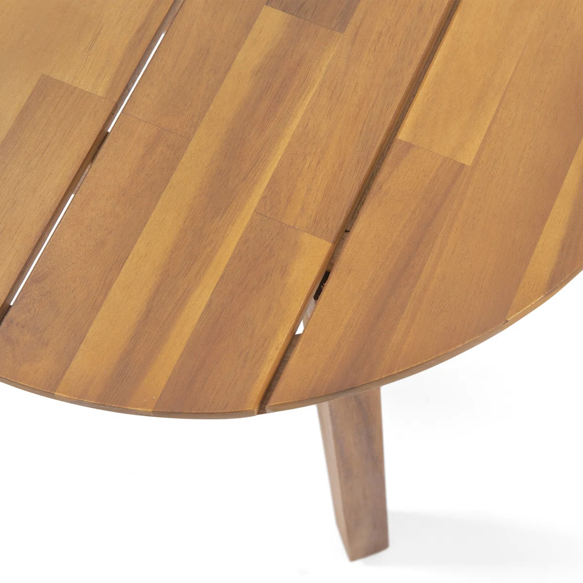 Round Acacia Outdoor Side Table , 22'' in. W 22'' in. D | Wayfair North America