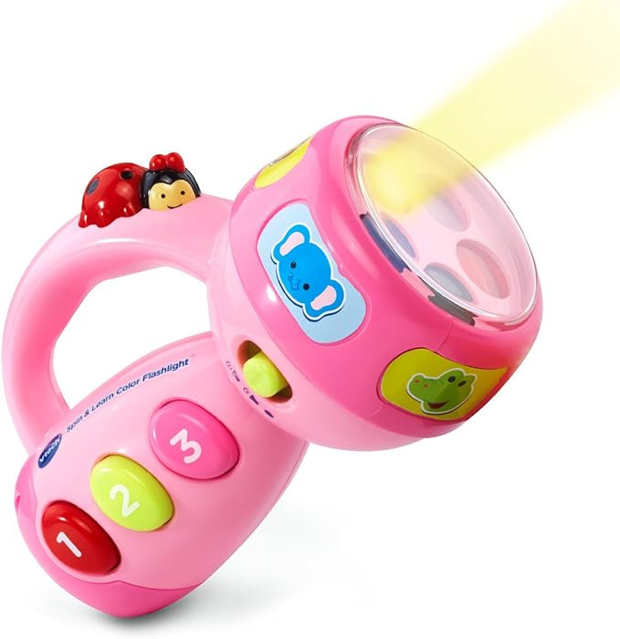VTech Spin and Learn Color Flashlight, Pink | Amazon (US)
