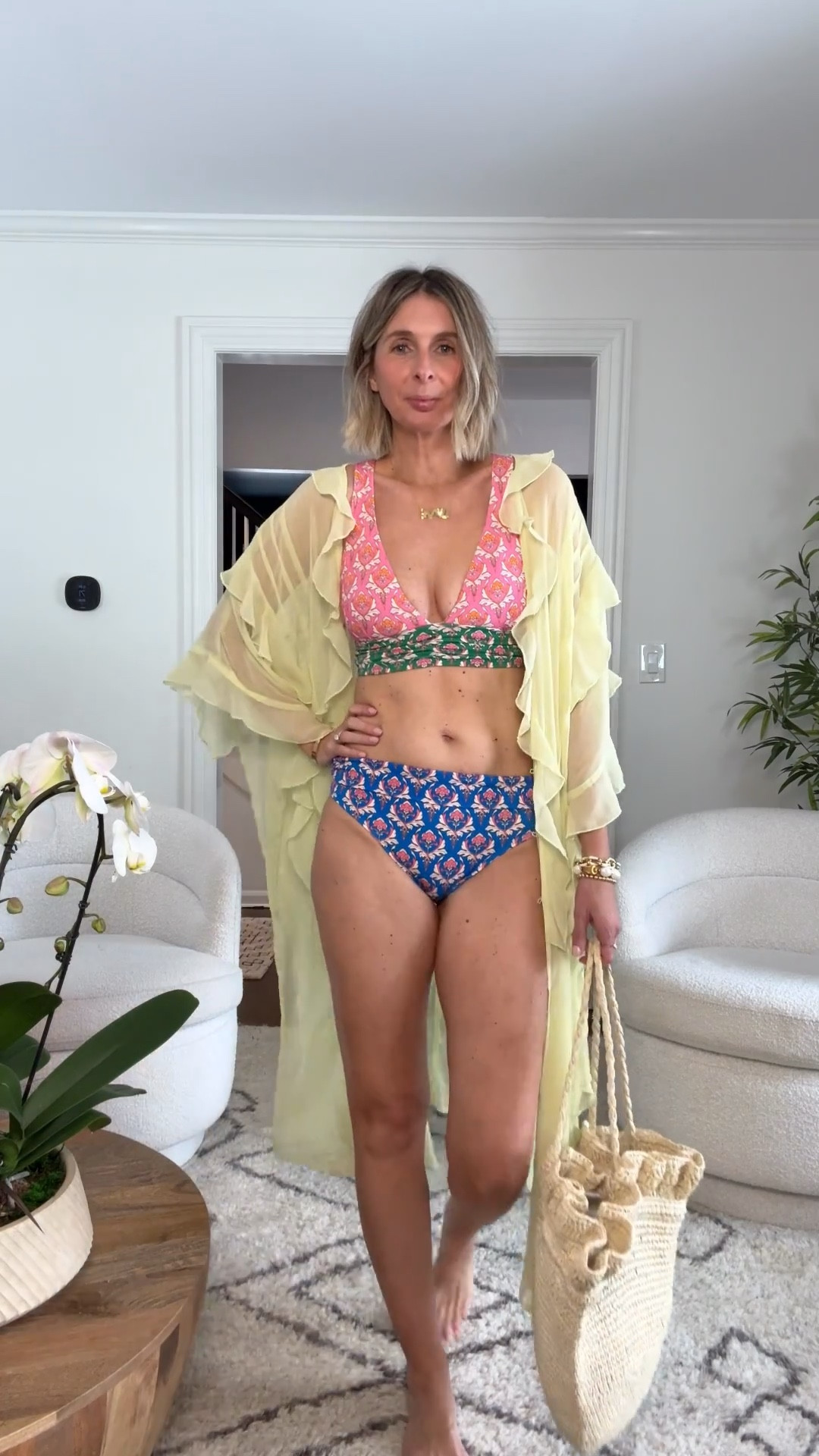 kinis, cover-ups, one-pieces & totes. spring break finds: part one is here! oh, and stay tuned… part two is… dare i say… even better! ☀️  

PINK + BLUE KINI - wearing size 4 top and size 6 bottom. 
how fun and fresh is this bikini! threw on my favorite kimono and a cute pair of denim shorts. 

SHELL PRINT ONE PIECE + COVER UP - wearing medium in both. 
such an elevated set. paired with these effortless white distressed with shorts. wearing size 4 in the shorts. 

BROWN ONE PIECE - wearing small
a lil bit saucy, but i love it. perfect for a couples vacay! i’ve had this white shirt cover for years and pull it out again and again, so easy. wearing a small in the shirt, it runs oversized.

ORANGE JACQUARD BIKINI - small top. medium bottom. i actually thought this was red until i read the online description. whatever the color…it’s divine and striking! 

BROWN STRIPED BIKINI - wearing small in both pieces. you cannot beat a striped bikini…love it! classic and cool!

NAVY STARFISH ONE PIECE - wearing the small. classic with a lil beach twist! 

BROWN SET - wearing small top. medium bottoms. small sheer pants. resort wear at its best…and it’s walmart! 😮 

#LTKSeasonal #LTKgrwm #LTKTravel