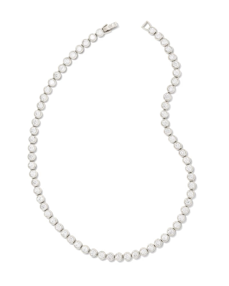 Blake Tennis Necklace in Bright Silver | Kendra Scott