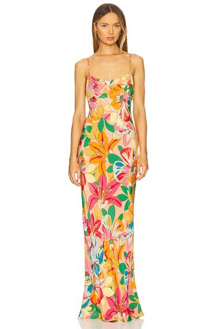 Amanda Uprichard Janeiro Maxi Dress in Botanico from Revolve.com | Revolve Clothing (Global)