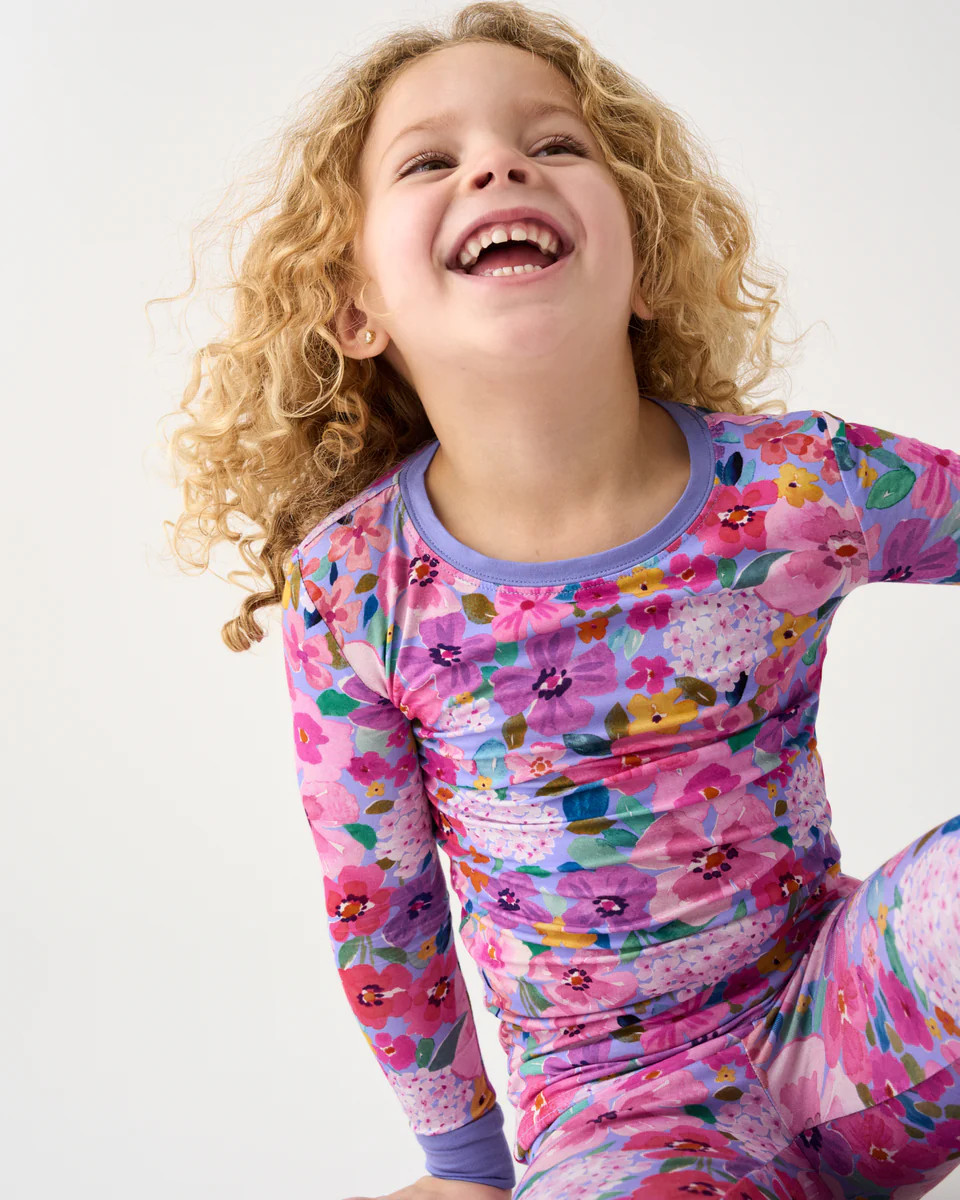 Sweet Sprigs Two-Piece Pajama Set | Little Sleepies