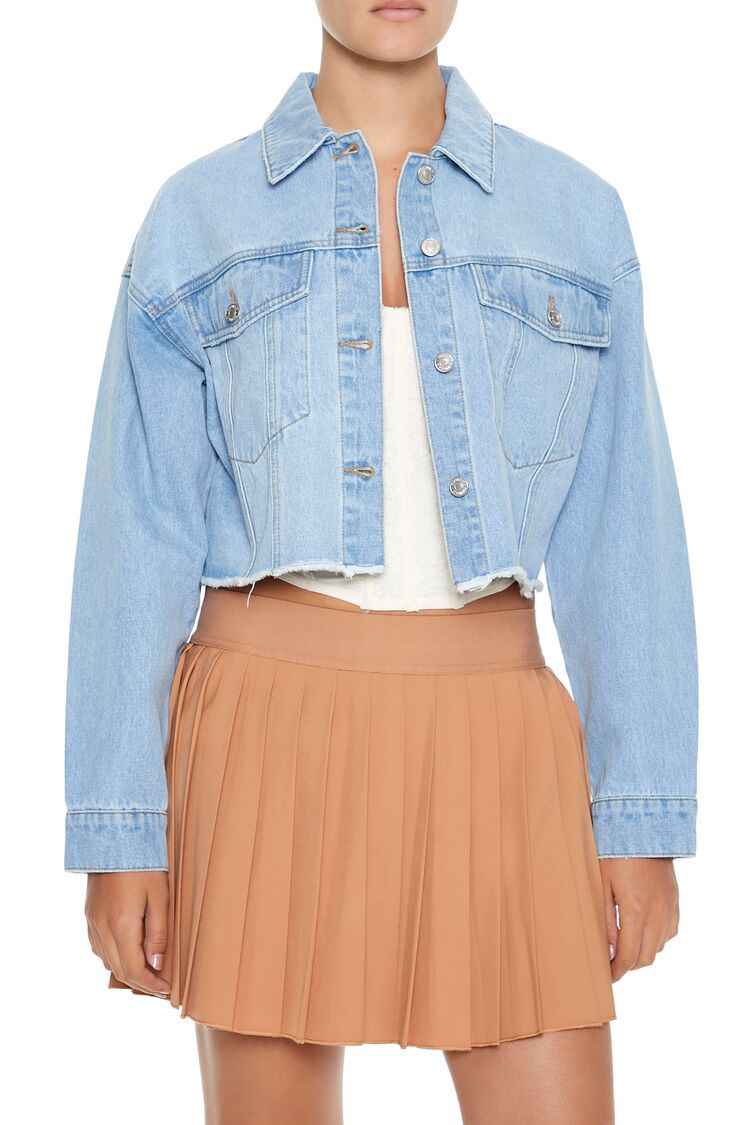 Cropped Denim Trucker Jacket | Forever 21