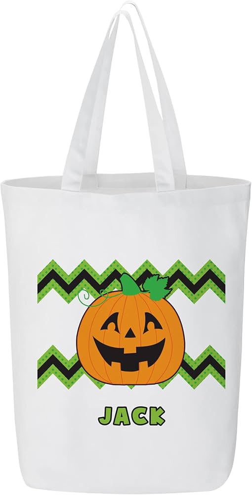 Let's Make Memories Personalized Fun Fiends Halloween Treat Bag - Tote-Style Trick-or-Treat Bag -... | Amazon (US)