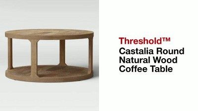 Castalia Round Natural Wood Coffee Table - Threshold™ | Target