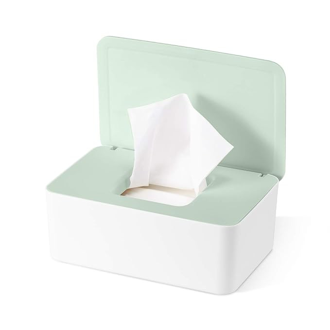 Diaper Wipes Dispenser Baby Wipes Case, Baby Wipe Holder Keeps Wipes Fresh, Non-Slip, Easy Open &... | Amazon (US)