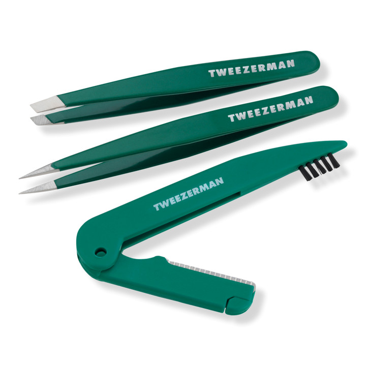 Emerald Shimmer Petite Tweezer & Brow Set | Ulta