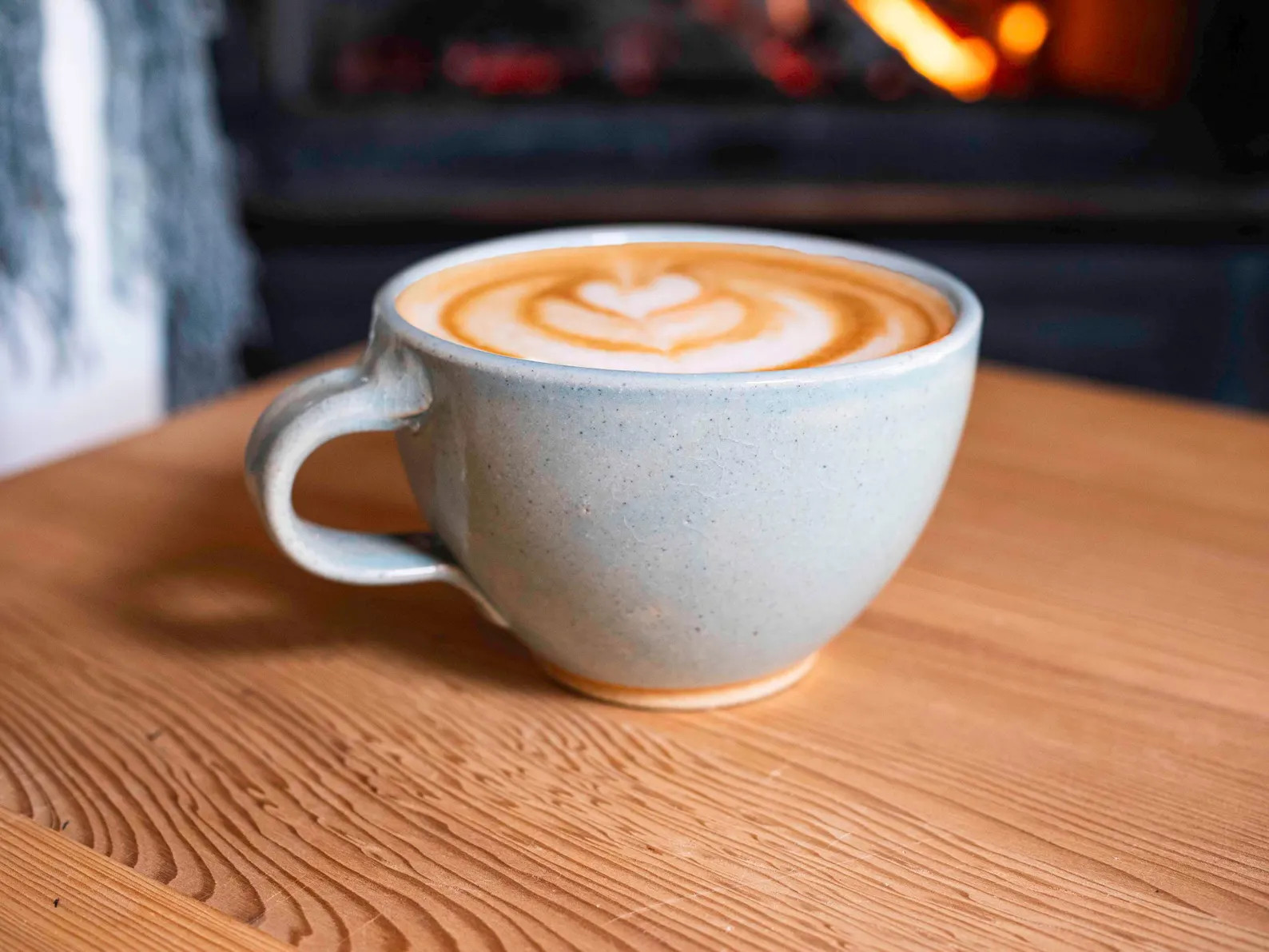 Cappuccino Cup, Latte Cup: Light Blue/White, 10-12 oz, Stoneware | Etsy (Global)