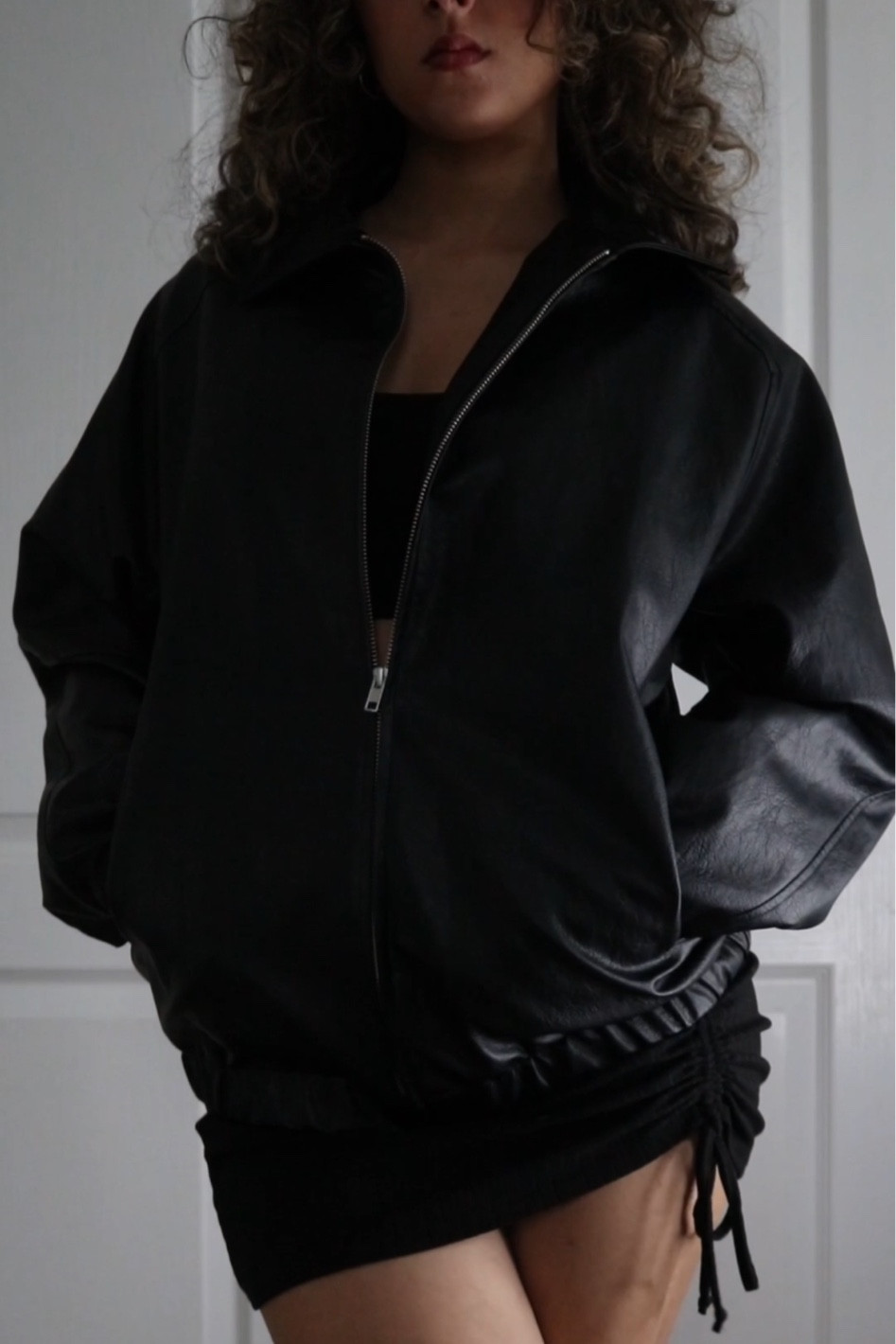 Leather jacket from oak+fort 

#LTKSeasonal #LTKfindsunder100 #LTKstyletip