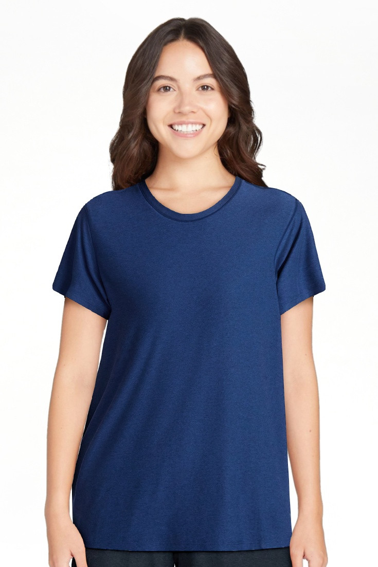 Athletic Works Women's and Women's Plus Relaxed ButterCore Tee with Short Sleeves, Sizes XS-4X | Walmart (US)