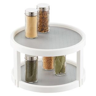 madesmart 2-Tier White Lazy Susan | The Container Store