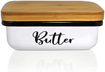 Home Acre Designs Butter Dish with Lid - Unbreakable Metal Container & Covered Mess-Free Keeper f... | Amazon (US)
